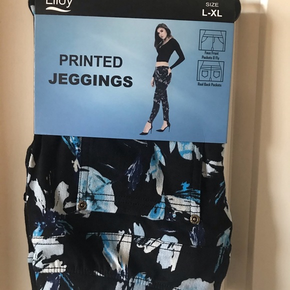 lildy printed jeggings
